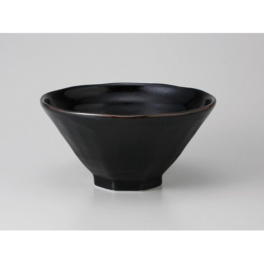 【 okazu⠀】 Amazon.com: Yuzu Kurotenmu Octagonal 6.3 Bowl (7.5 x 3.8